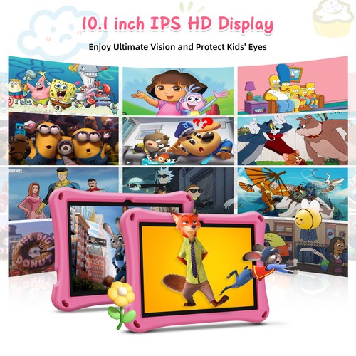 Kids Tablet 10 in Android 13 Tablet for Kids 128GB Toddler Tablet Bluetooth WiFi - Picture 3 of 13