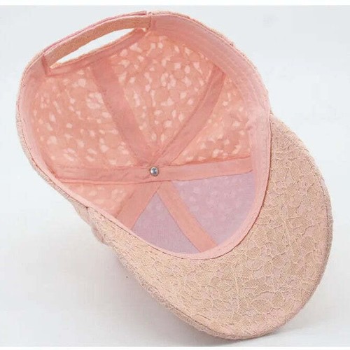 Ladies Pink Lace Fashion Baseball Cap Hat - BRAND NEW - Picture 2 of 3