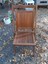 1 antique simmons fcty wood folding chairs wooden slat church lawn deck chic vtg