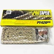 ProTaper 420 MX Gold Chain 134 Links CRF KX KLX TTR 50 90 110 125 Pit Bike NEW