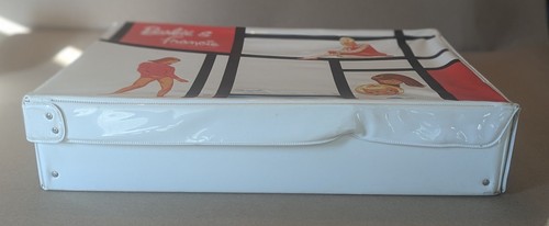 Retro Vintage 1965 Mattel Barbie & Francie White Mondrian Double Doll Case - Bild 5 von 10