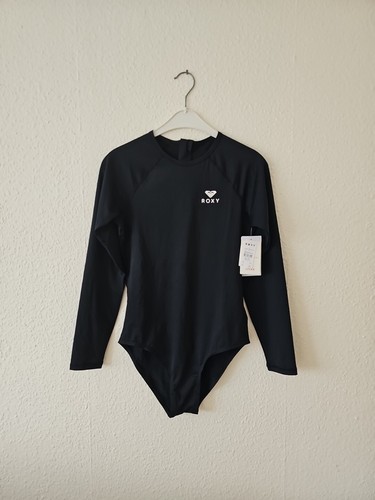 Roxy Badeanzug Essentials Onesie Back Zip schwarz Größe M Langarm - Bild 1 von 6