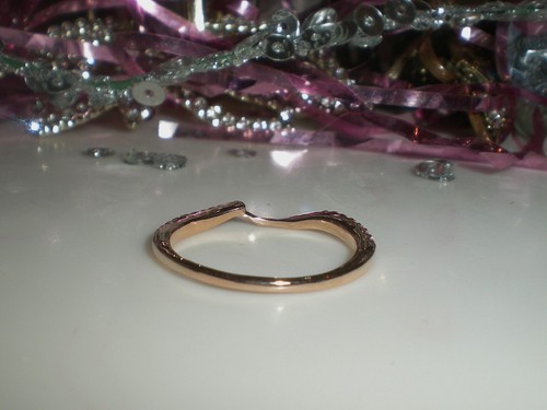EVER US 14K Rose Gold 1/8ct Diamond Contour Wedding Band Ring KAY ๐ Size 8 - Picture 20 of 23