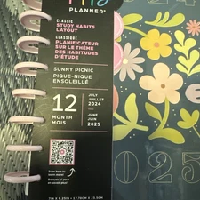 Happy Planner Classic Student 12-Month Planner-Sunny Picnic; July '24 - June '25