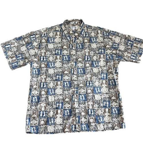 Pierre Cardin Floral Hawaiian Lot of 3 Button Down Shirt Men's L Resort Wear - Picture 4 of 8