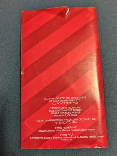 Tecmo Super Bowl III 3 Sega Genesis 100% Komplett in Box Top Zustand Sehr Gepflegt! - Bild 3 von 4