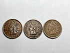 Indian Head Pennies Lot Of 3 Coins - Free Shipping!!!