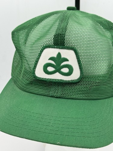 Vintage Pioneer Seed K Products Brand Patch Snapback Mesh Trucker Hat Cap Green - Picture 2 of 11