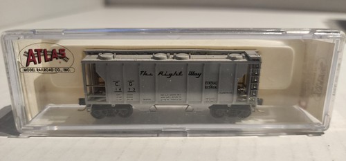Atlas N Scale 2 Bay Hopper Central Of Georgia #1473 - Picture 5 of 6
