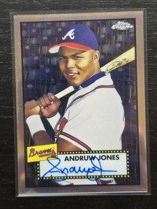 2021 Topps Chrome Platinum Anniversary Autographs Andruw Jones #PA-AJ (AU)