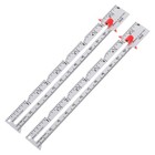  2-teiliges Nähmaß: Äquidistantes Lineal für Nähpositionen, multifunktionales