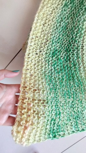 New handmade knitted children's scarf from goat down and polyamide - Picture 6 of 9