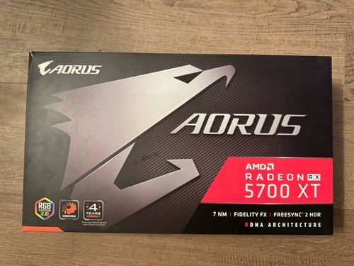 Gigabyte AORUS Radeon RX 5700 XT 8GB GDDR6 GPU – RGB Triple Fan – w/ Box - Picture 2 of 6