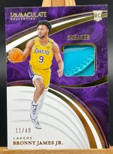 Bronny James Jr. 2024-25 Panini Immaculate Sneaker Swatch Patch 11/49 RC #SS-BJJ