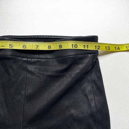 Theory Adbelle Leather Leggings Black Size 0 NEW NWT - Picture 9 of 14