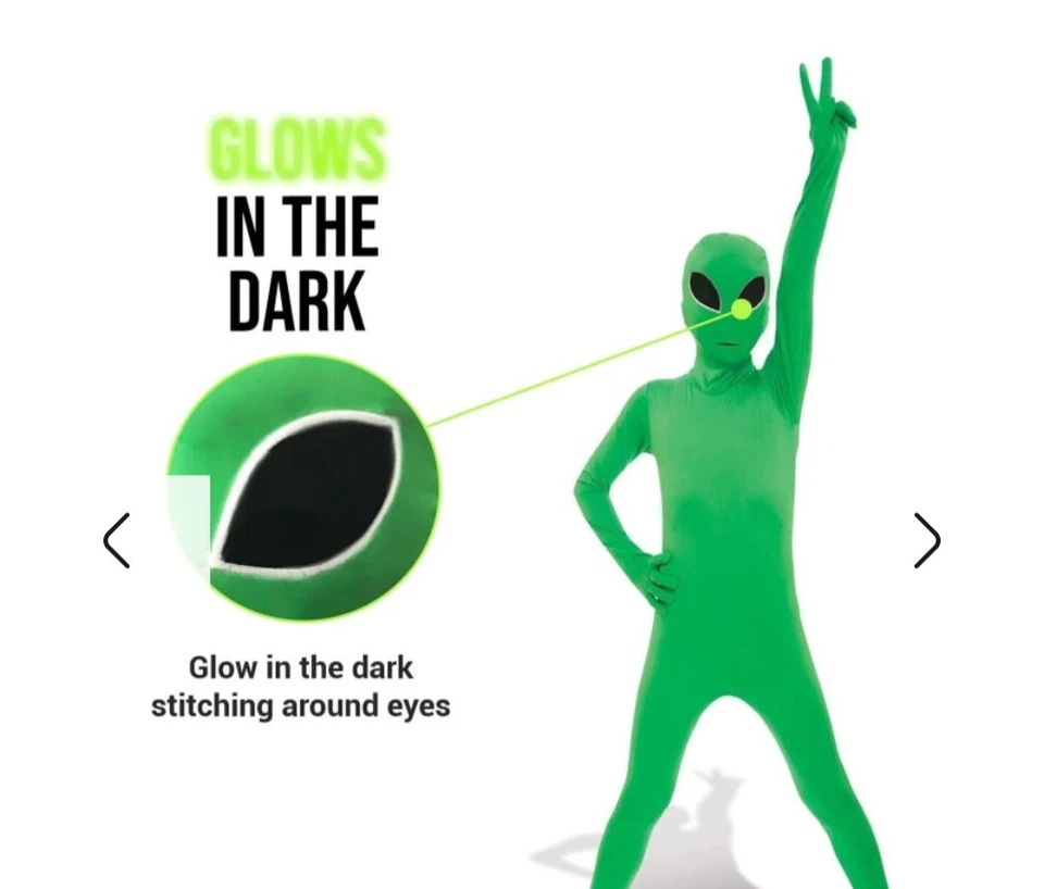 Traje Morph Alien Glow grande para niños Foto 2 de 4