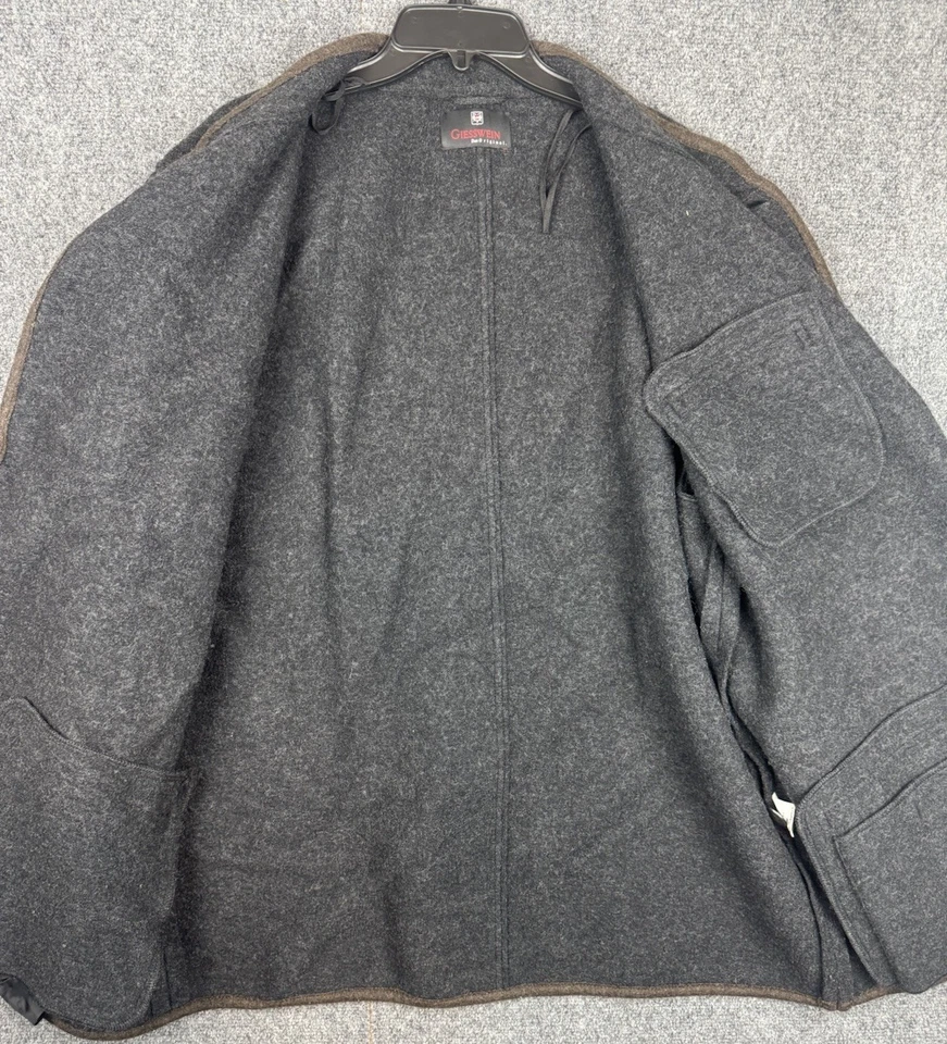 GIESSWEIN Chaqueta/Cárdigan de Lana Hervida Austriaca Vintage Hombres Loden Trachten Talla 58 Foto 2 de 4