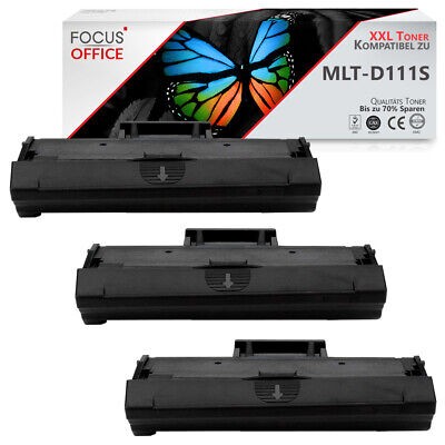 3x TONER für Samsung MLT-D111S Schwarz Black Premium (EAN:8011560842810)