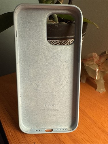 Apple Silicone Case iPhone 15 Pro Max Light Blue MagSafe Compatible - 第 2/2 張圖片