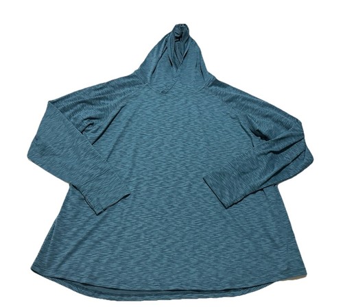 Kuhl Women’s Aspira Hoodie Long Sleeve Lightweight Thumb Holes Size 3X Teal