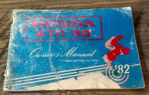 Honda ATC110 ATC 110 1982 OEM manual del propietario 3 ruedas usado - Imagen 1 de 6