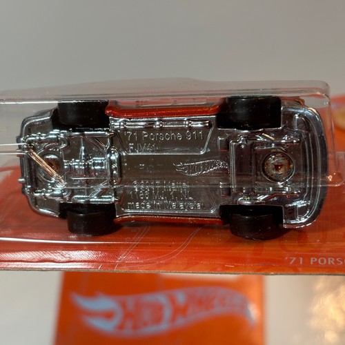2 pcs - 2018 Hot Wheels 53rd Anniversary '71 Porsche 911 4/6orange chrome base - Picture 9 of 11
