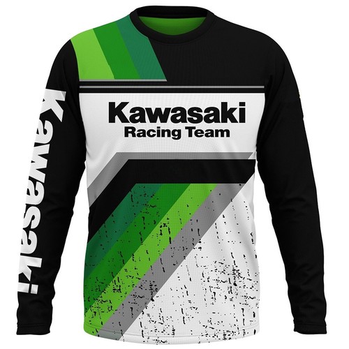 T-shirt manica lunga Kawasaki Motorcycle Racing Team - Foto 51 di 55