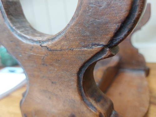 Vintage French farmhouse stool, small bench, rustic country, footstool - Picture 10 of 10