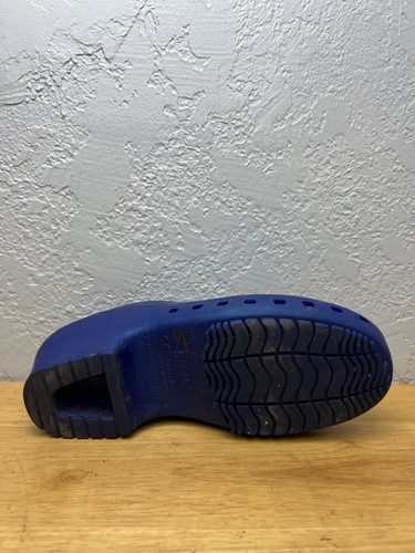 CALZURO CLASSIC PROFESSIONAL NON-SLIP CLOGS Blue No HOLES Sz US 8-8.5 EU 38-39 - Picture 10 of 11