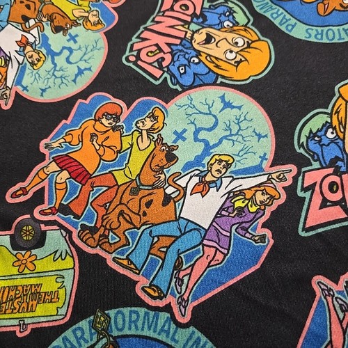 Scooby Doo Herren Comfort Fit Kordelzug Elastischer Bund Schlafhose Schwarz Multi XL - Bild 4 von 8