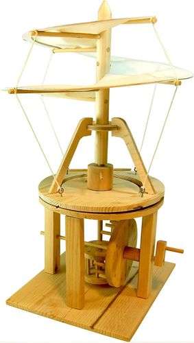 - Kit Di Costruzione in Legno Leonardo Da Vinci Elicottero, 4118 - Foto 5 di 12