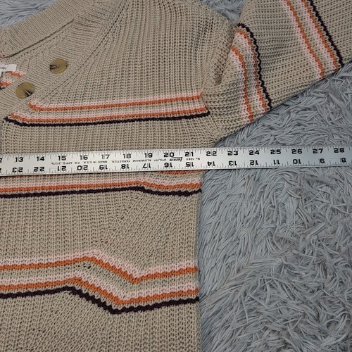 Maurices Sweater Womens L Beige Soft Cozy Career Casual Comfort Preppy Sheer New - Picture 3 of 10