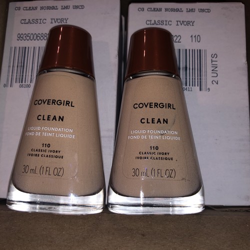 12 - CoverGirl Clean Liquid Foundation Normal Skin - 110 Classic Ivory 1 Fl Oz - Picture 3 of 7