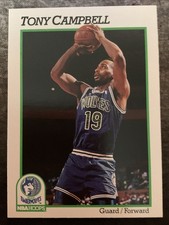 1991-92 NBA Hoops - Tony Campbell #124