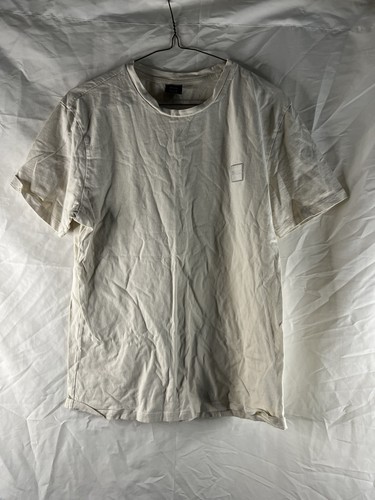 HUGO BOSS T Shirt Men’s M Medium Beige Short Sleeve Camouflage Neck Designer - Picture 3 of 15