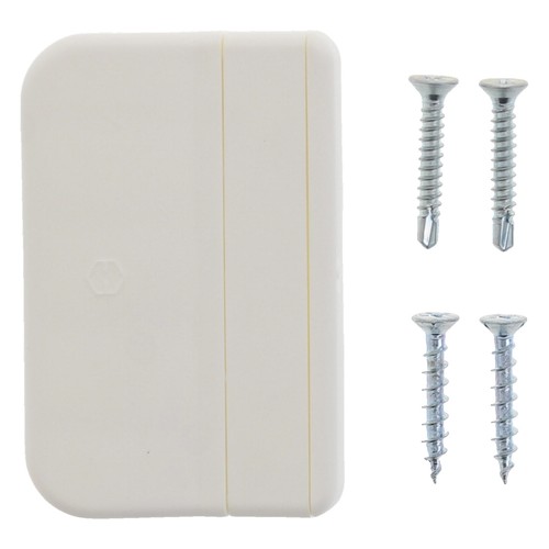 HOPPE Balkontürgriff Kunststoff weiß Terrassentürgriff Ziehgriff mit Schrauben - Bild 1 von 43