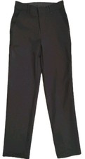 Girls Black Casual Pants Size 8 Button Zip Pockets School Uniform Style Pants