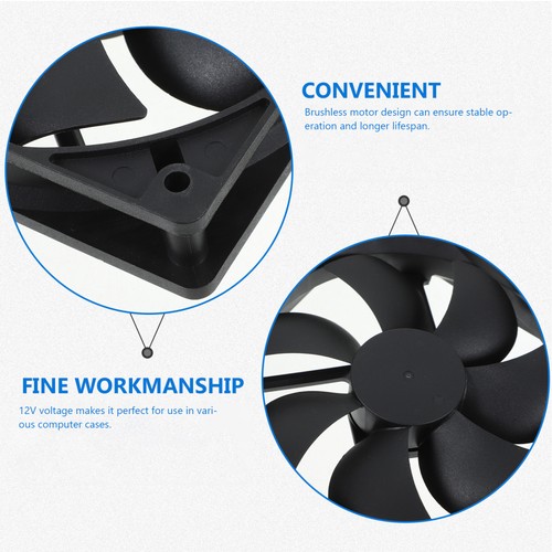 Computer Case Fan Chassis Air Cooler Cooling Fan 12V CPU Cooler - 第 8/12 張圖片