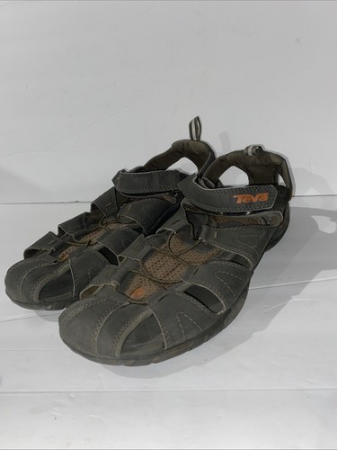 Teva Herren Größe 12 Dozer 4154 braun/orange Wandern Angeln enge Zehenpartie Sandalen - Bild 2 von 5