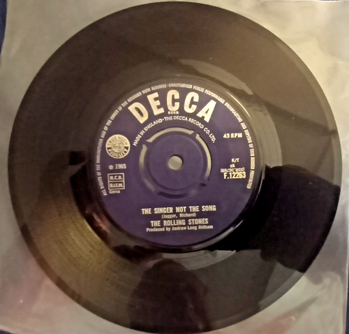 Rolling Stones- Get Off of My Cloud/ The Singer Not the Song UK 45 7" 1965 Decca - Picture 2 of 2