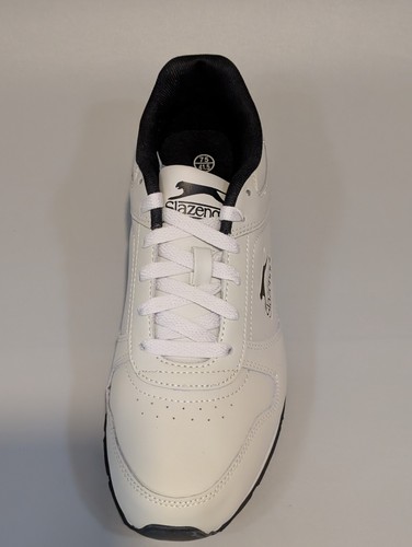 Slazenger Classic Snr 00 Mens Trainers, Chalk / Black, UK Size 7.5, New & Boxed - Picture 3 of 17