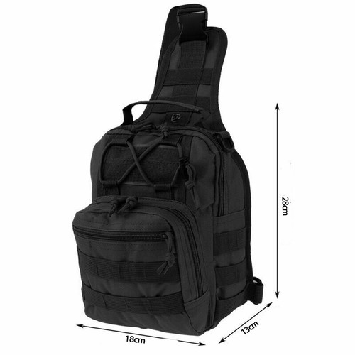 Men Molle Tactical Sling Brusttasche Rucksack Messenger Schultertasche Chest Bag - Bild 7 von 13