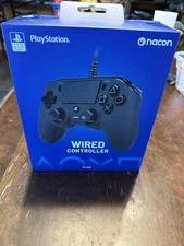 Nacon Wired Controller for PlayStation 4 PS4 and PC Black NEW SEALED