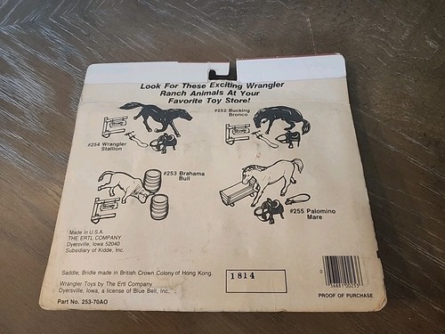 Vintage Wrangler Brand ERTL Ranch Animals NEW Rare Collectors Item - Picture 5 of 5
