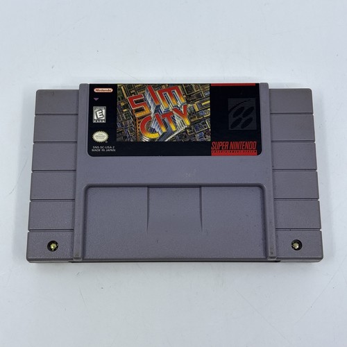 Sim City (Super Nintendo SNES, 1991) Nur Original Cartridge - GETESTET!