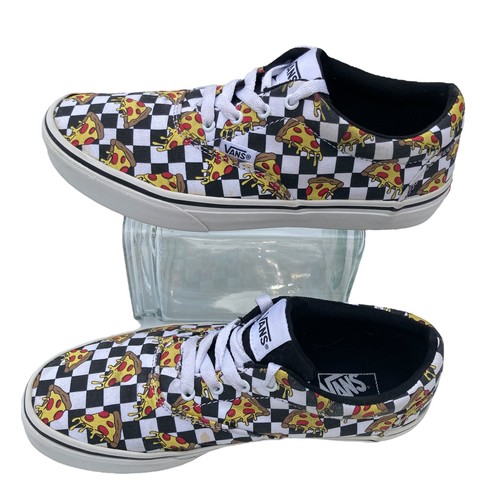 VANS Doherty Pizza Party Checkerboard Sneakers Youth Boys sz 5 Shoes Skaters - Picture 3 of 9