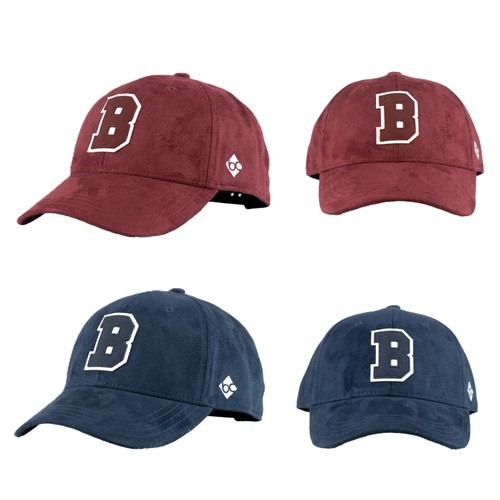 Bavarian Caps " B Scamosciato " - Arrotondati Berretto da Baseball Cap Velluto