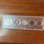 1960 UNCIRCULATED COIN SET 5 COINS FRANKLIN HALF WASHINGTON QUARTER ROOSEVELT DI