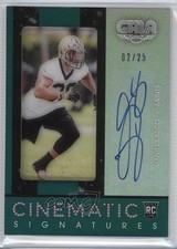 2016 Panini Gala Cinematic Rookie Signatures Jade /25 Daniel Lasco Auto RC