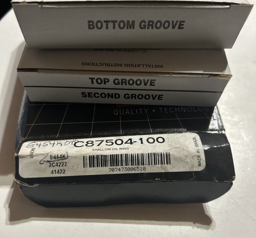 Enginetech Shallow Oil Rings C87504-100, Interchanges With E45AK, 2C4222, 41422 - Picture 4 of 6